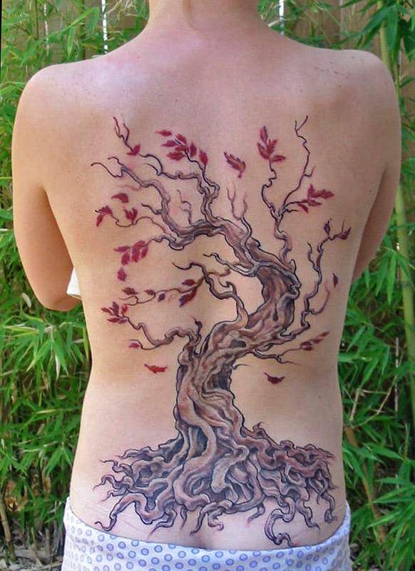 tree tattoos. tree tattoos for women. woman