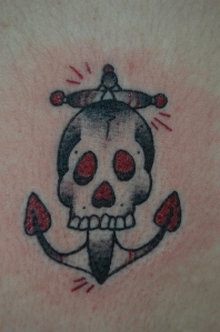 skull and anchor tattoo