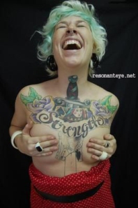 strength tattoo on women