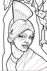 coloring book pages, the horrors