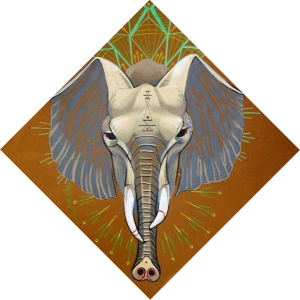 elephant art, totem, spirit animal
