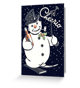 drunk snowman blank greeting cards happy holiday neutral greeting cards inclusive holiday cards nondenominational holiday cards seasons greetings